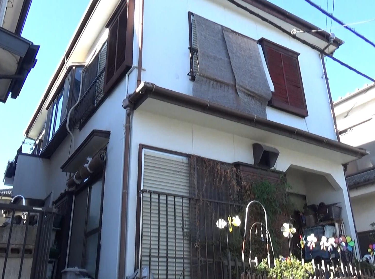 朝霞市M様邸 外壁:ブロークンホワイト　屋根:シェイドブルー